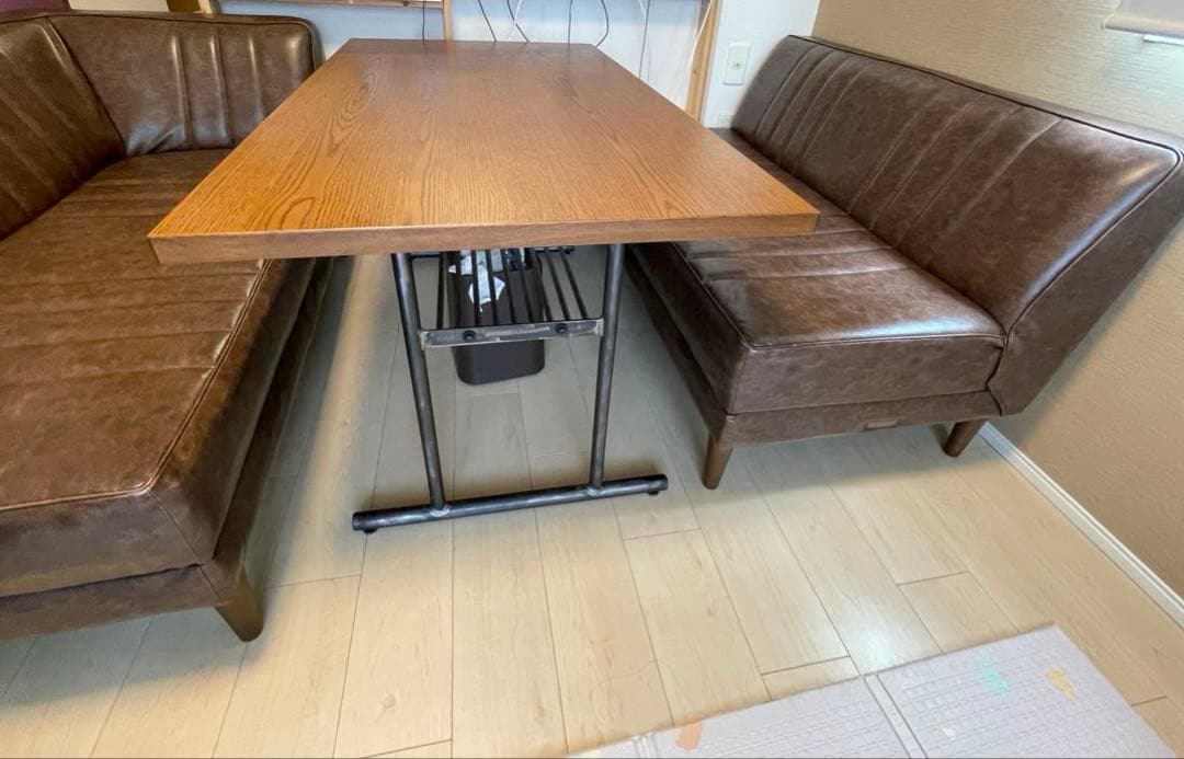 【クラシックダイナーシリーズ】ダイニングセット ソファ2点とダイニングテーブル