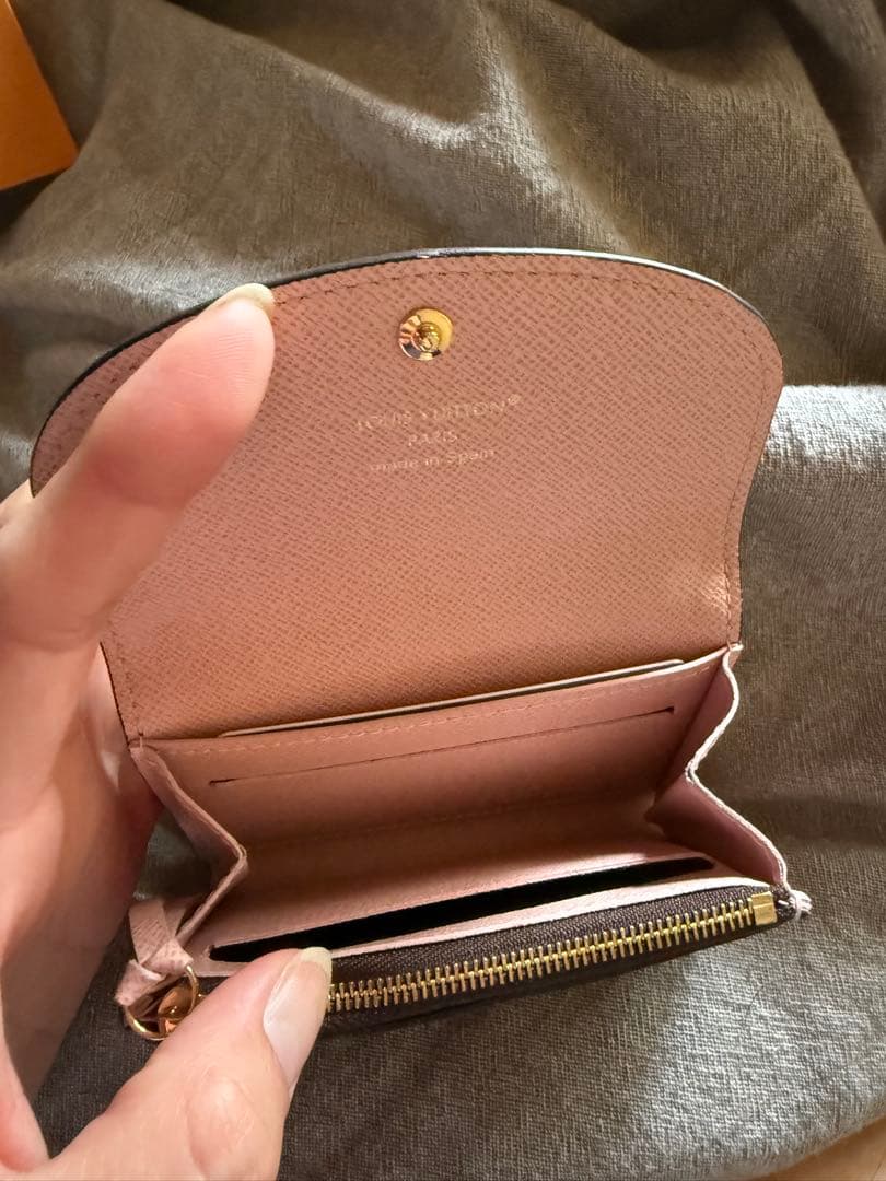 ルイヴィトン　ポルトモネロザリ　ローズバレリーナ