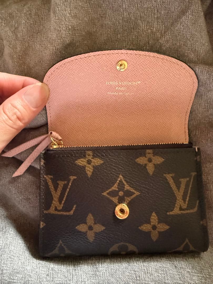 ルイヴィトン　ポルトモネロザリ　ローズバレリーナ