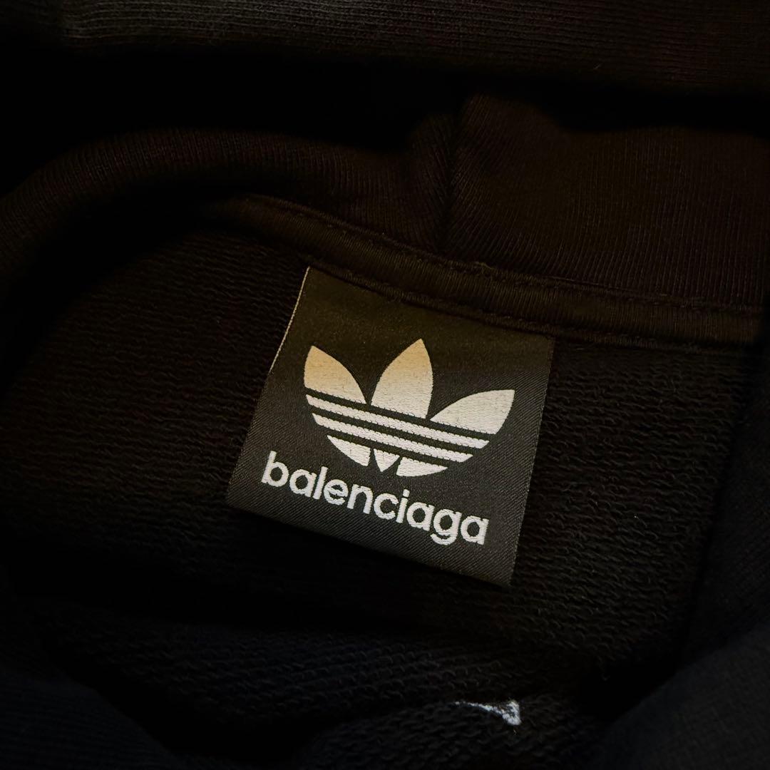 balenciaga adidas コラボ フーディー　ブラック
