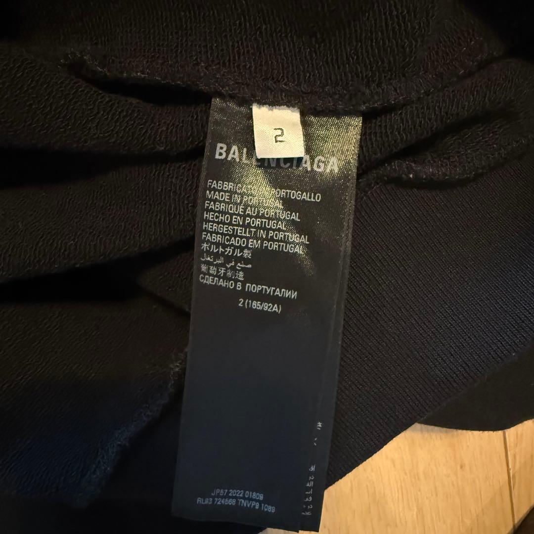 balenciaga adidas コラボ フーディー　ブラック