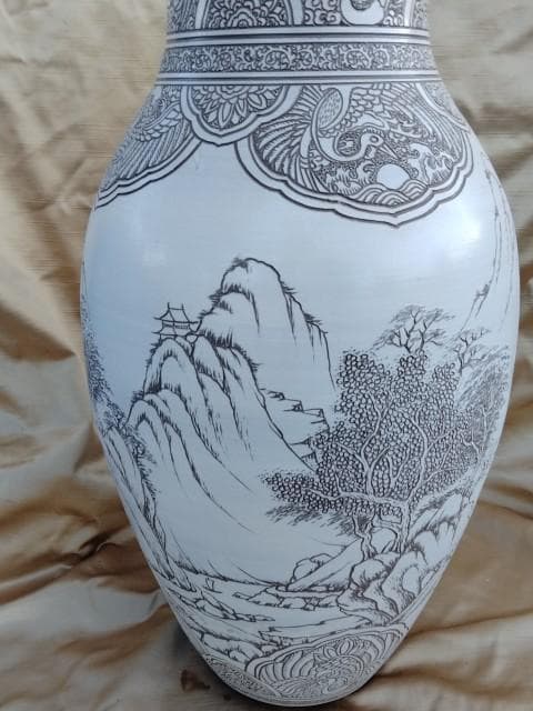 東炎窯　壷　54x20cm