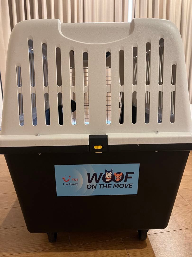 美品】ペットキャリー キャスター付き ゲージ ペットハウス 飛行機