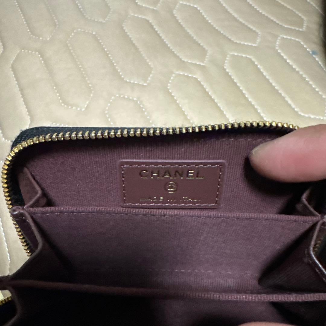 CHANEL ブラックレザー ケース AL2LXSPL