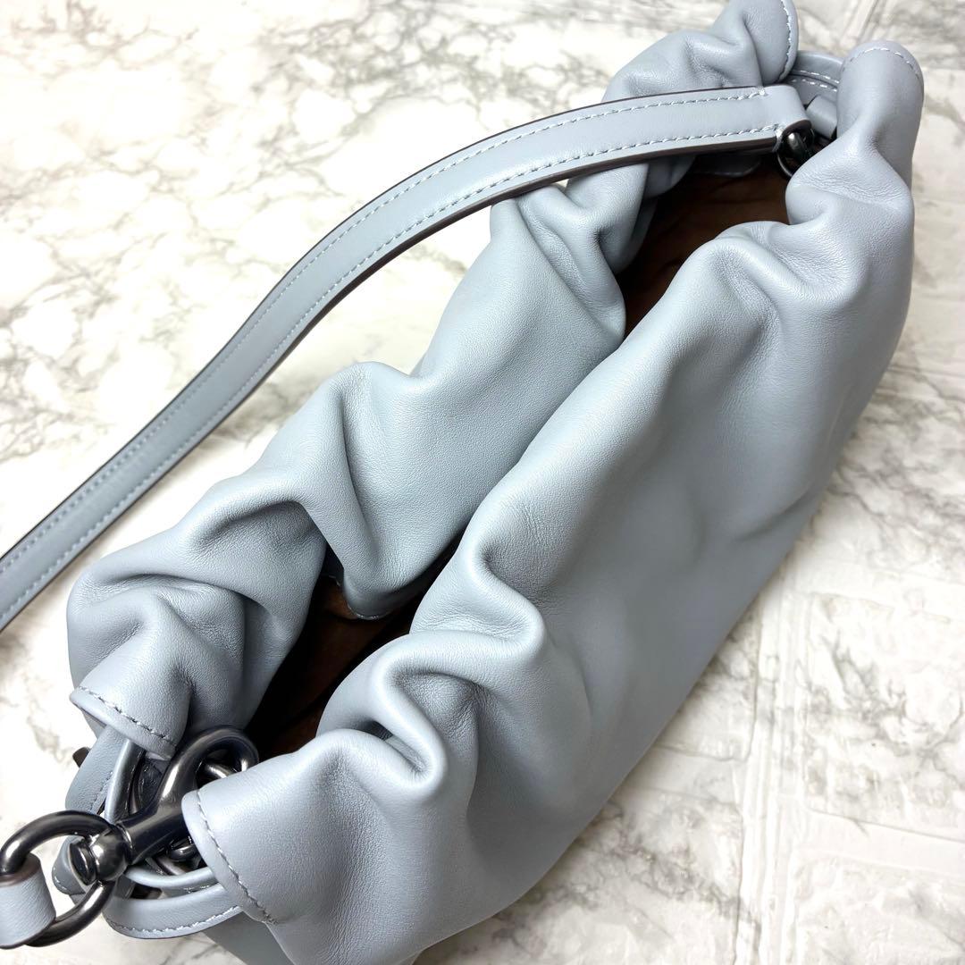 【極美品】COACH フェイ　ドローストリングバッグ　2way ブルー　グレー