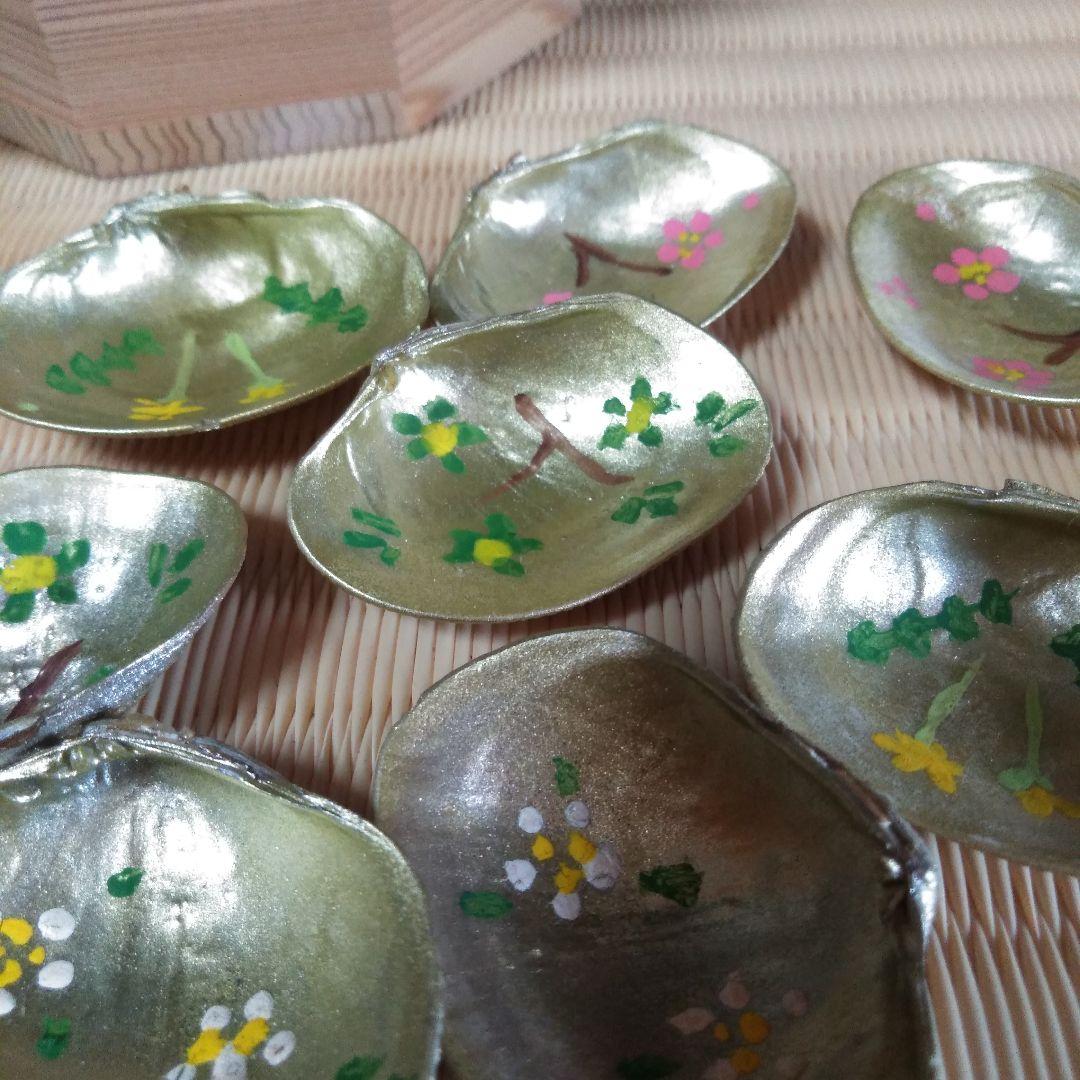 雛道具　雛飾り　貝桶貝殻つき