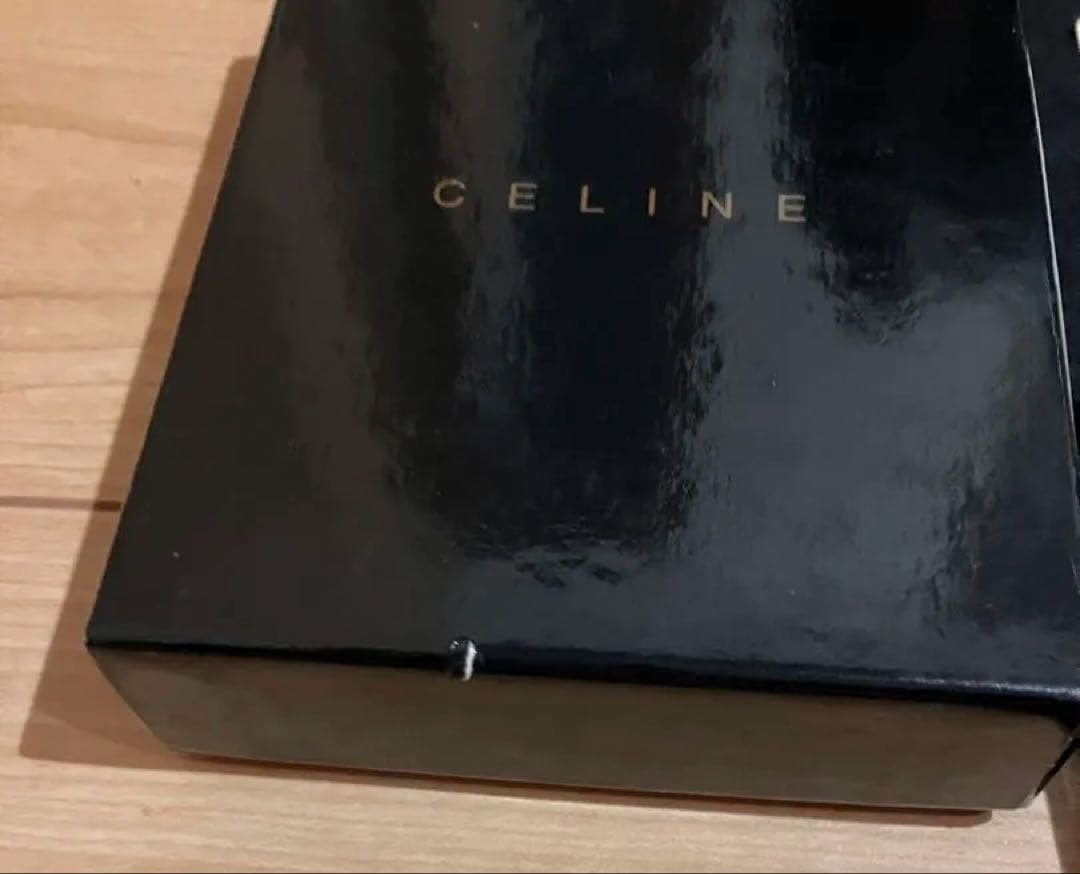 美品 CELINE セリーヌ ケース クロコ型押し ダークブラウン