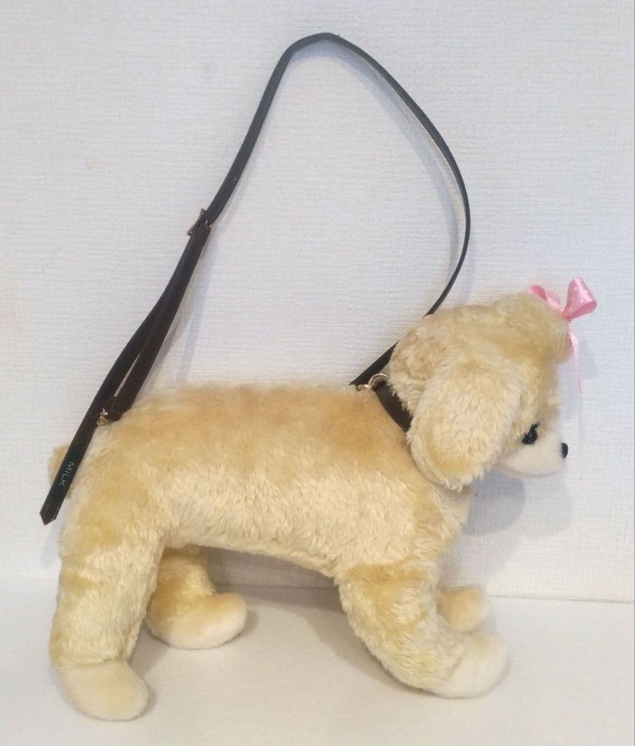 MILK トイプードル ぬいぐるみ ショルダーバッグ BIG 犬 ヴィンテージ