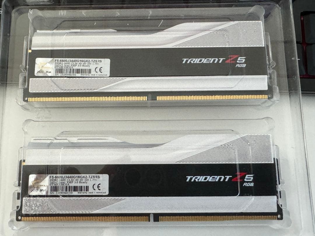 動作確認済 G.Skill Trident Z5 6600mhz C34 32G - メルカリ