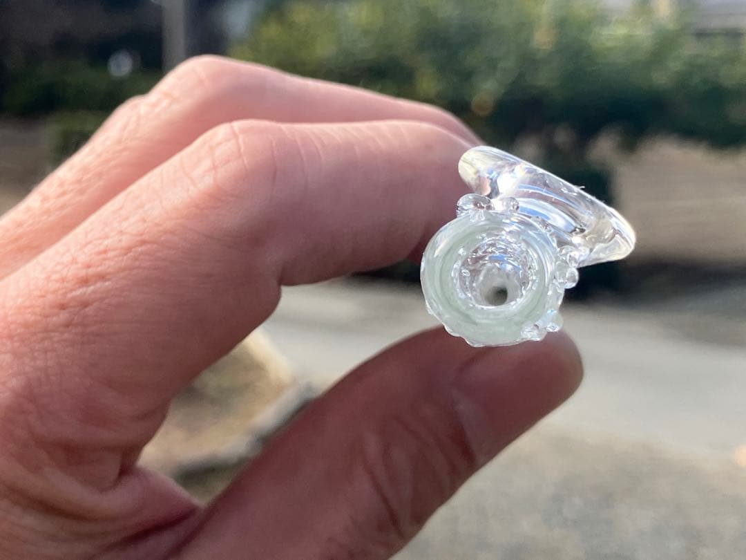 ギヤマン煙管 003- 氷晶（ひょうしょう）ガラスパイプ 約16cm - メルカリ