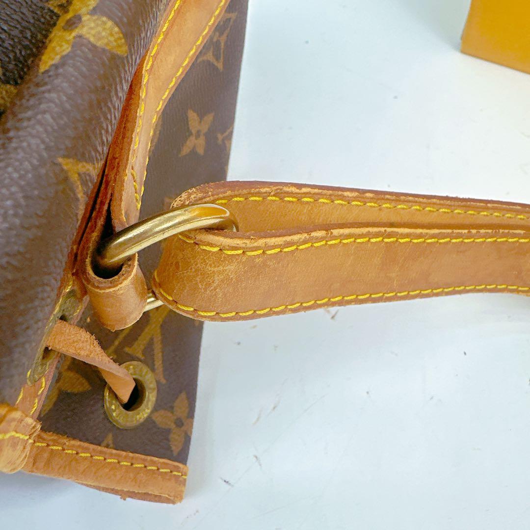 ルイヴィトン　モノグラム　巾着　ショルダーバッグ　プチノエ