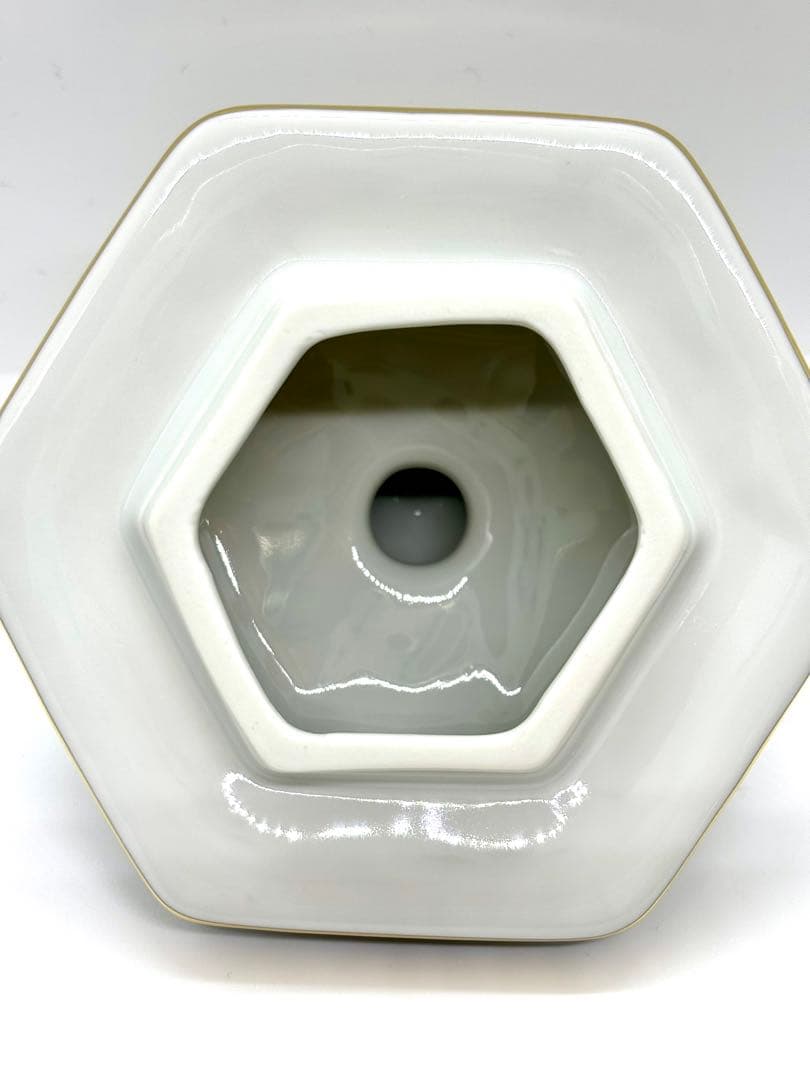 青藍窯/有田焼/金彩/壺/冠付き/古伊万里