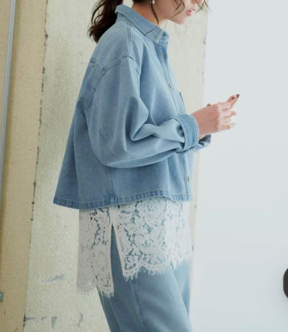 23区　レースコンビストレッチ マット サテン インナー タンクトップ