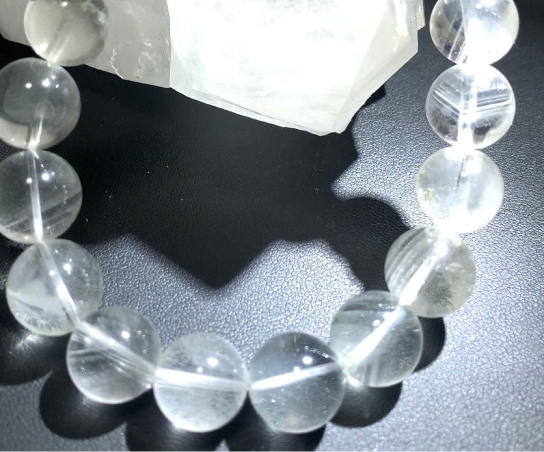 ★maxim★ ホワイト千層ファントム水晶　ブレスレット