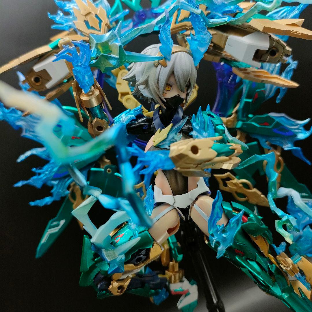 メガミデバイス　皇巫（オウブ) スサノヲ　くノ一雷電の陣　塗装完成　コトブキヤ