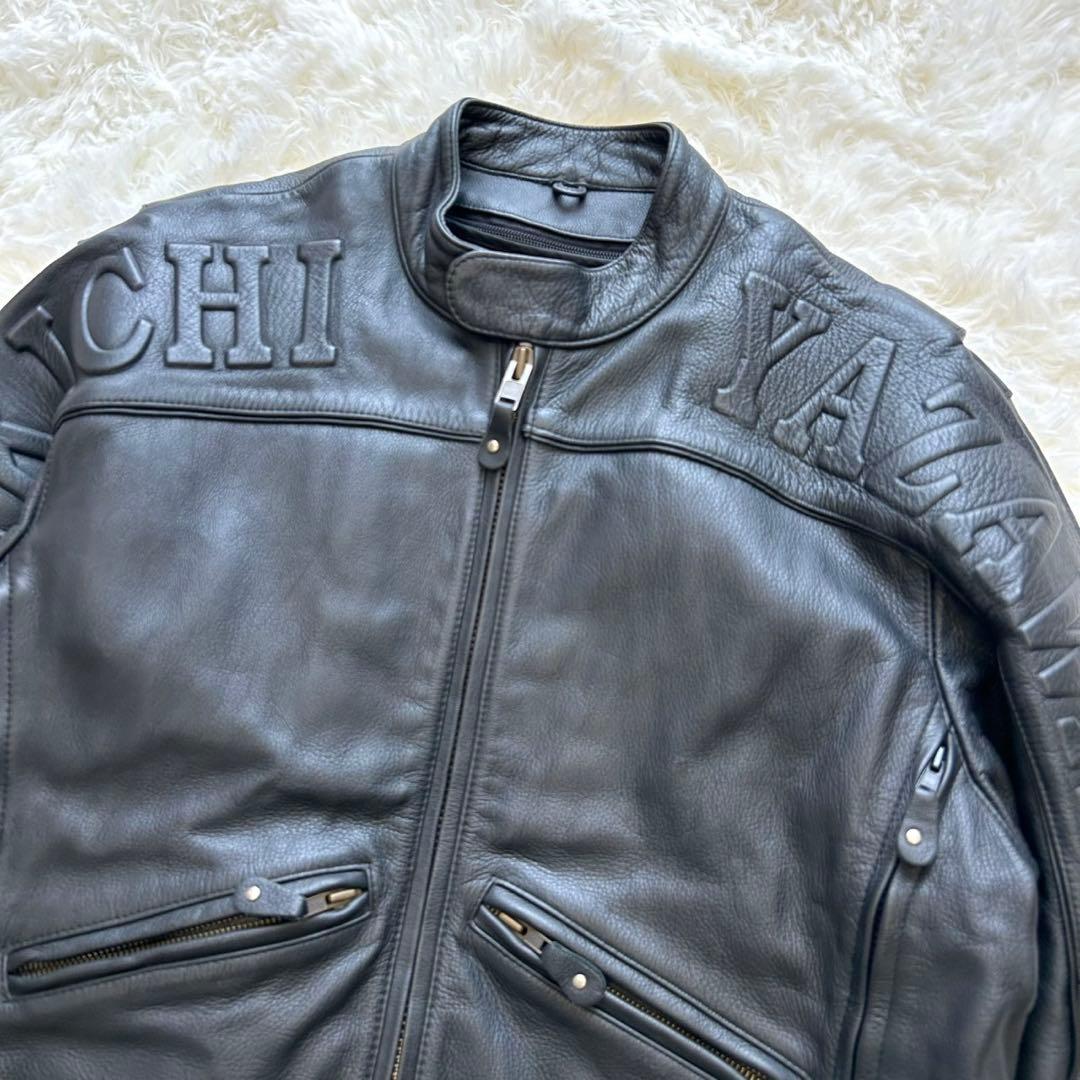 美品】矢沢永吉 E.YAZAWA シングルライダース レザージャケット L