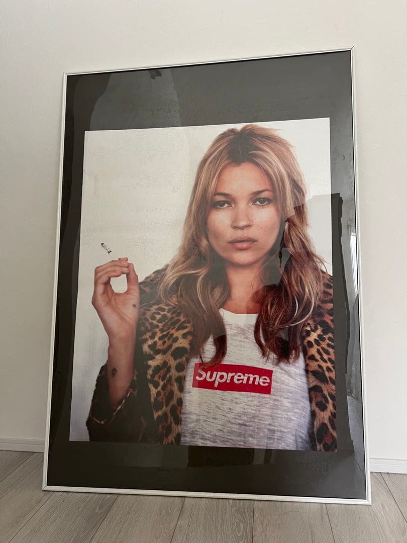シュプリーム ポスター ケイトモス 大型サイズ A3 額縁付き】☆限定