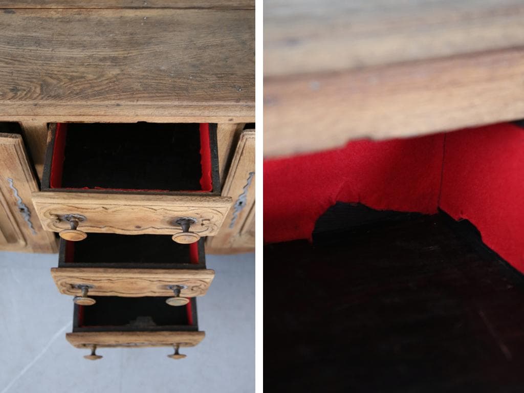 フランスアンティーク猫脚サイドボード/ショップカウンター/チェスト