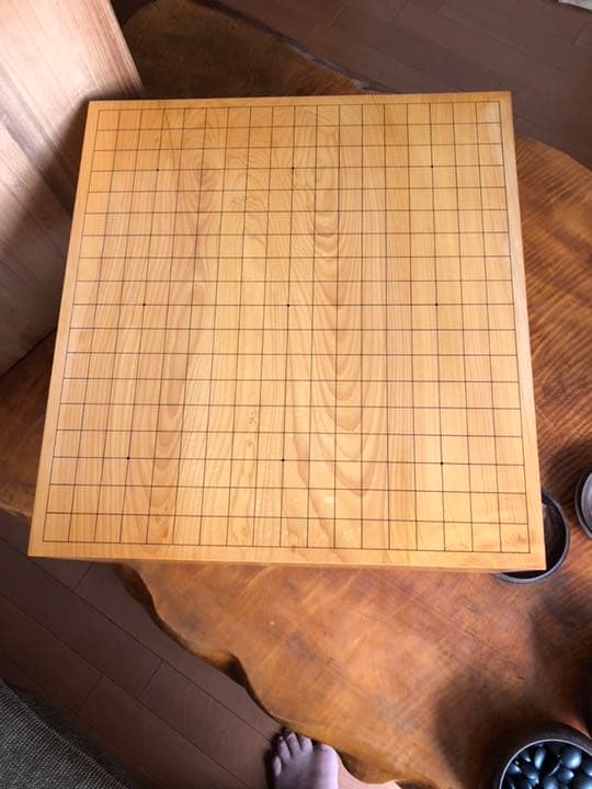 14 大幅値引　宮崎県小林市 本榧の六寸碁盤と碁笥碁石