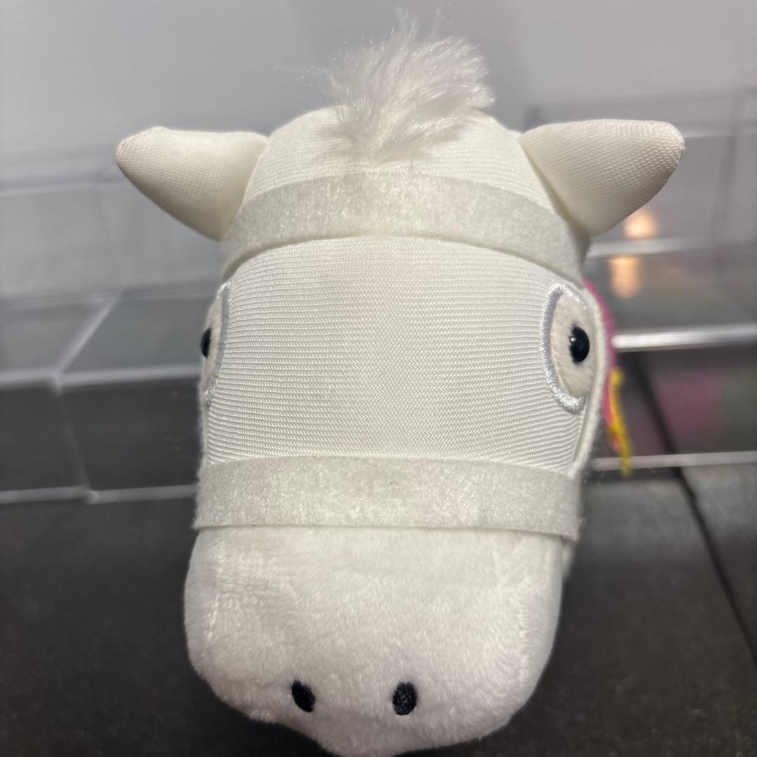 サラブレッドコレクション ぬいぐるみ収納バッグにソダシを入れてみました