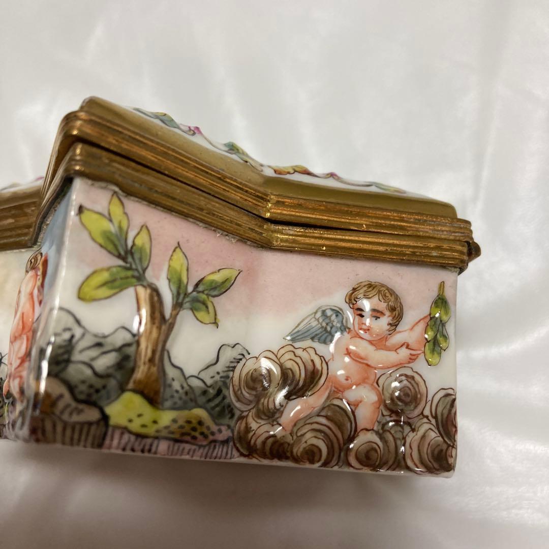 アンティーク カポディモンテ ラージデコレーションプレート 深大皿