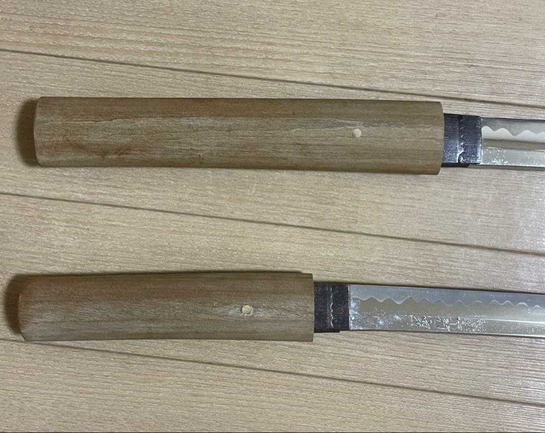 模造刀　居合刀　白鞘　太刀　脇差　武具　y31