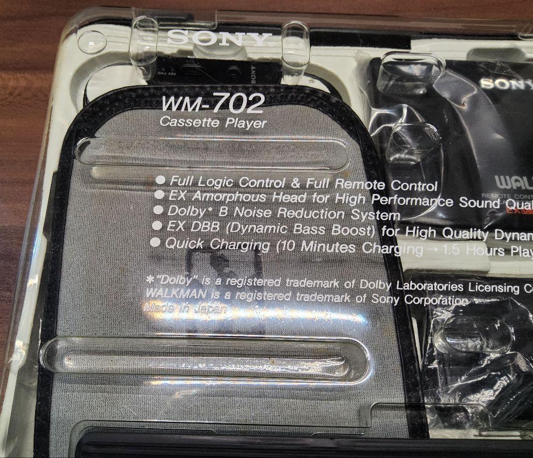 新品同様 レア！】SONY ウォークマン WM-702 ブラック 整備済み