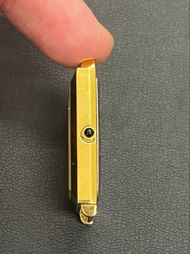 Swiss Exline 金製クォーツ腕時計