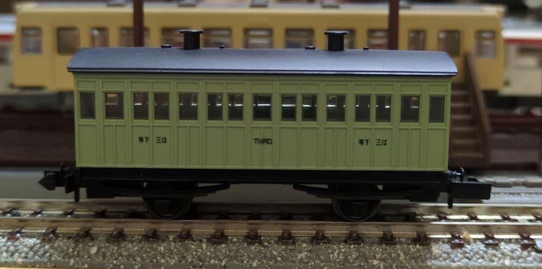 鉄道模型 1号機関車 保存車＋客車4両 木箱セット