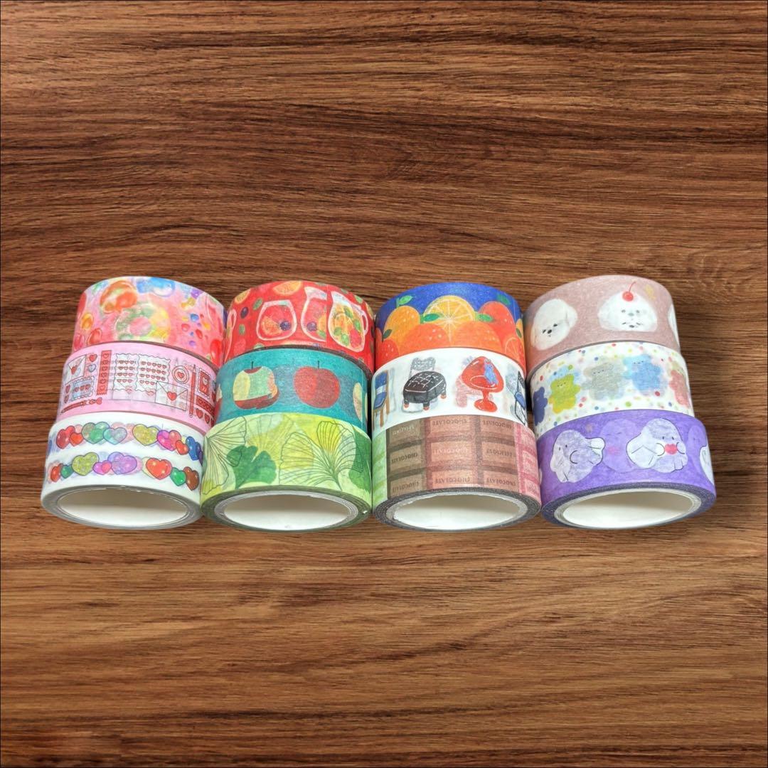 ☆マステまとめ売り☆】マスキングテープ 12種 セット - メルカリ