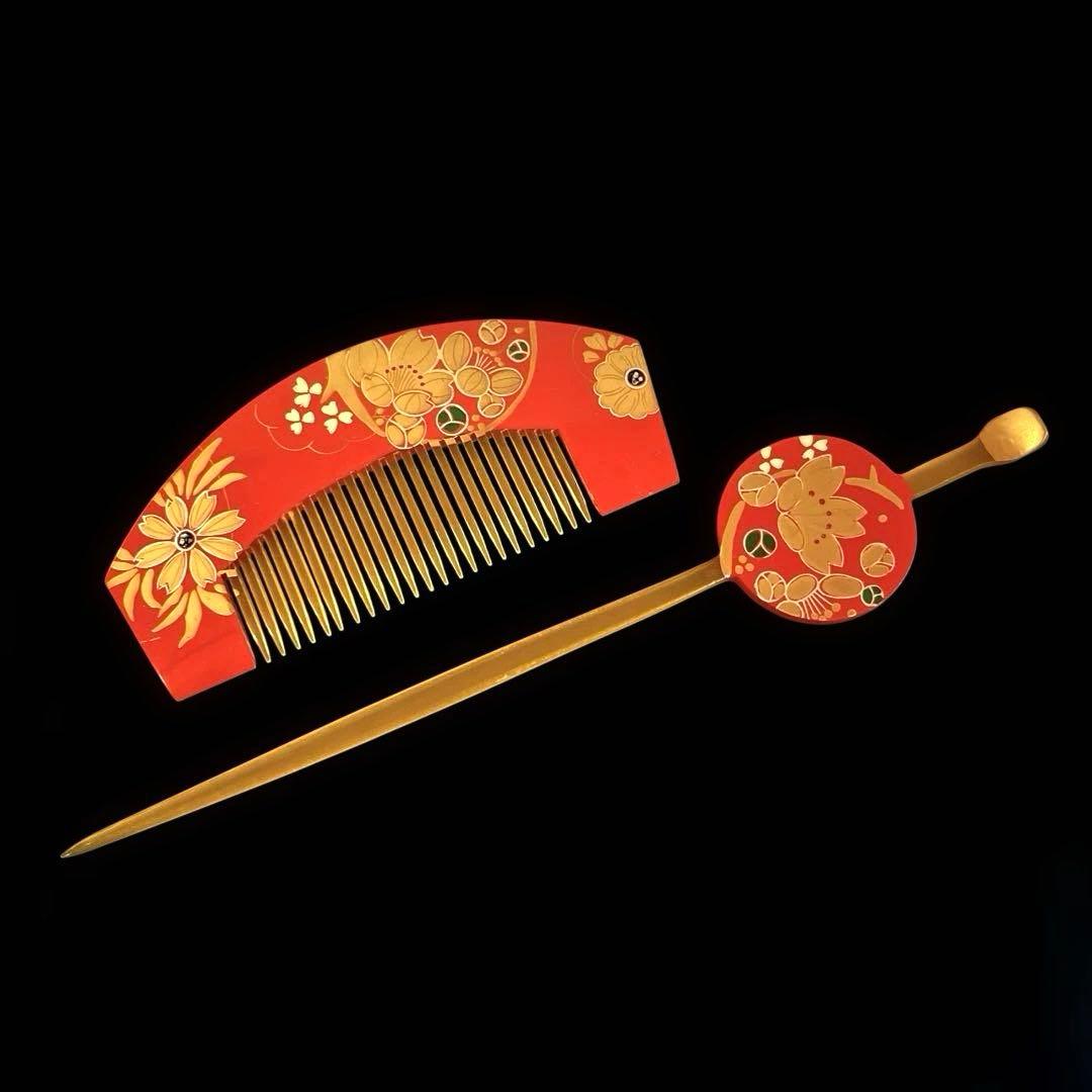 日本髪 髪飾り 七五三(7歳)～成人式 ピンク