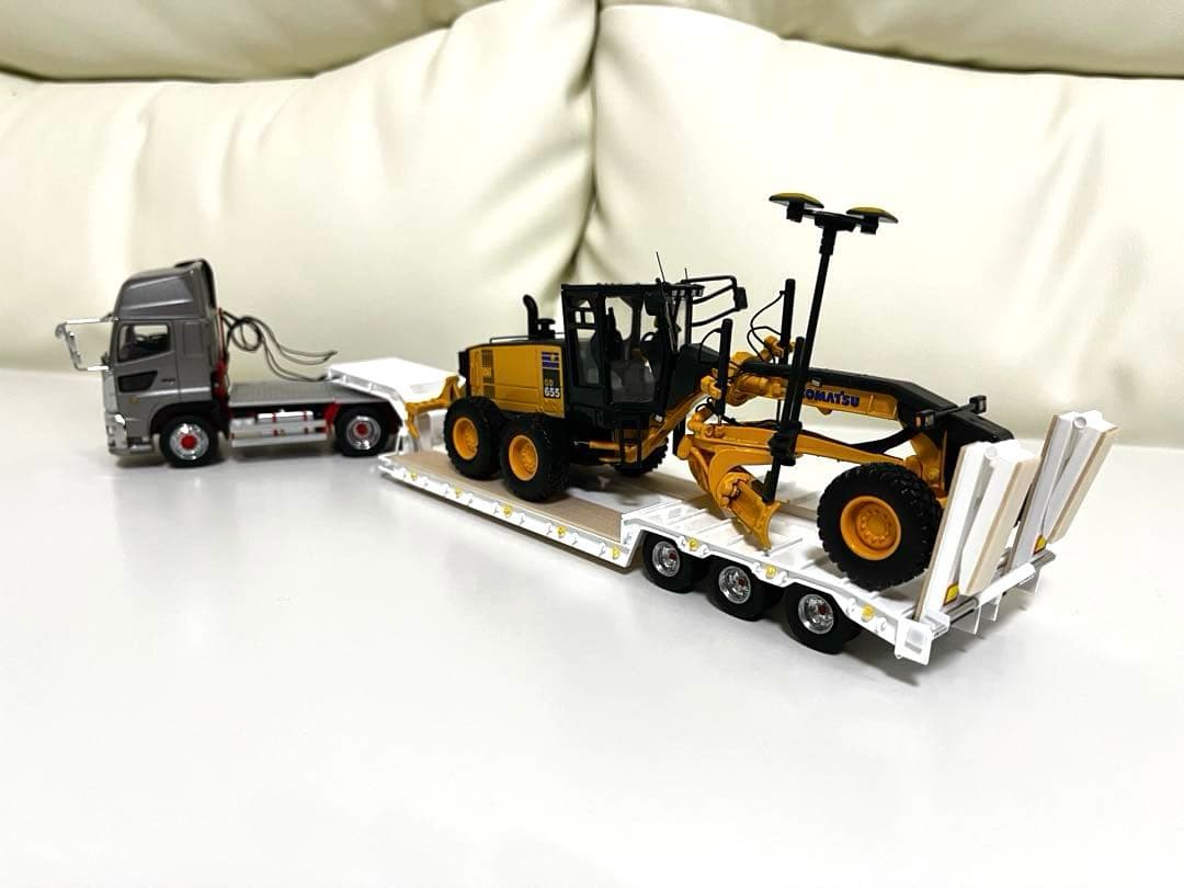 1/50 3軸低床トレーラー自動あゆみ　ケンクラフト プロフィア 用　重機　建機