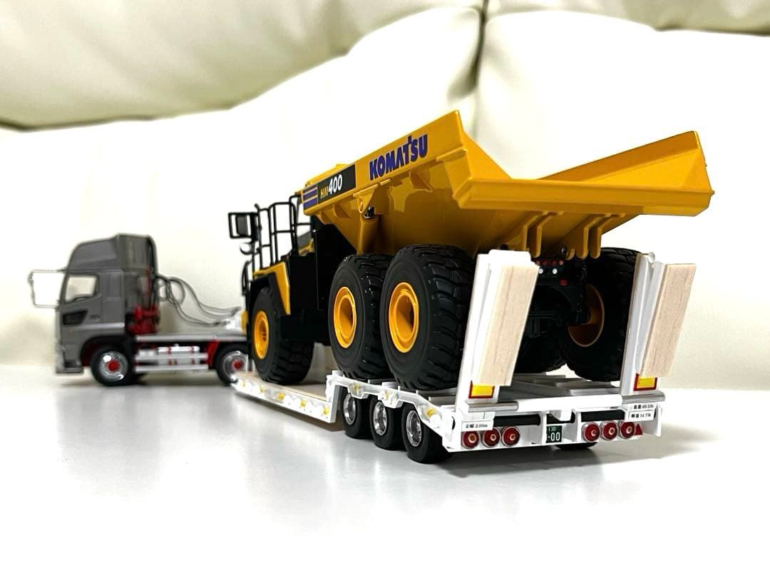 1/50 3軸低床トレーラー自動あゆみ　ケンクラフト プロフィア 用　重機　建機