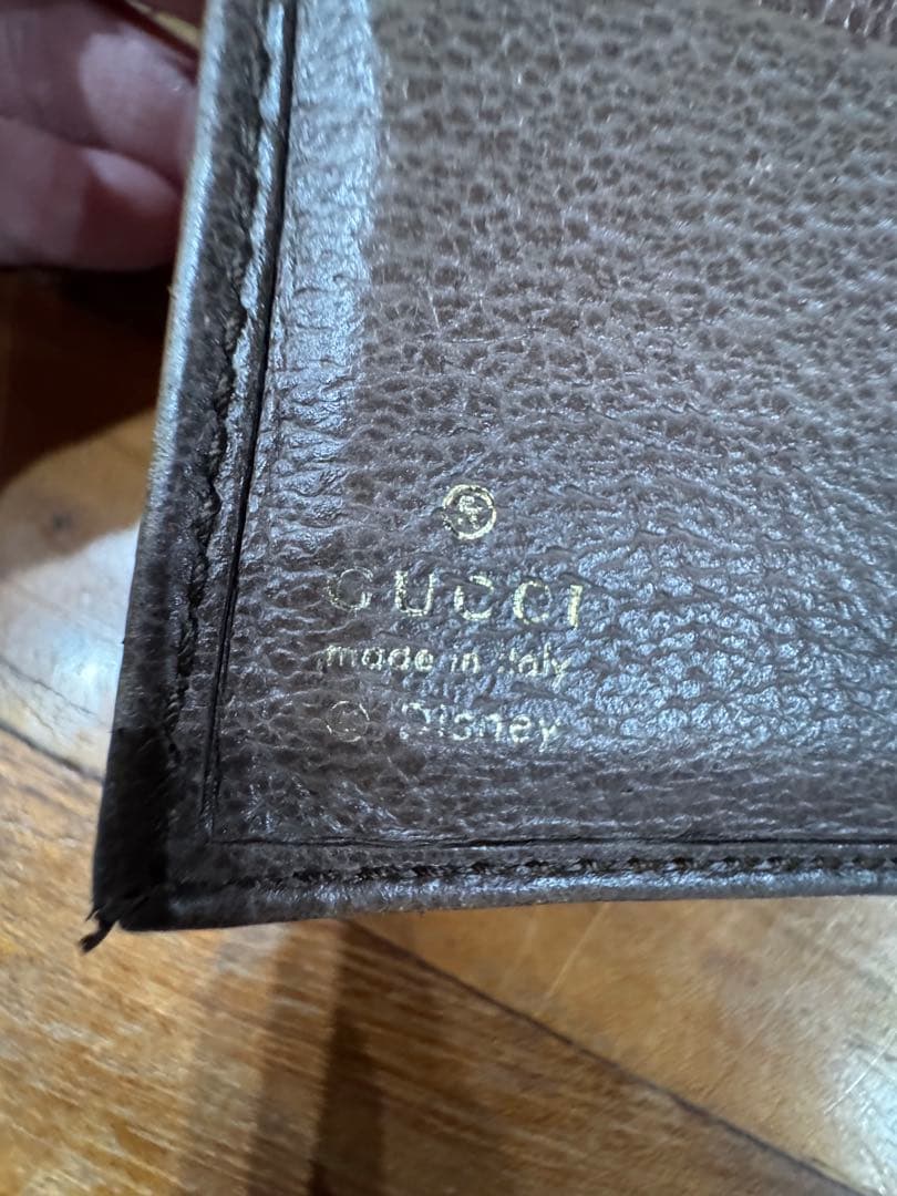 こむぎGUCCI Disneyコラボ　二つ折り財布　箱有り