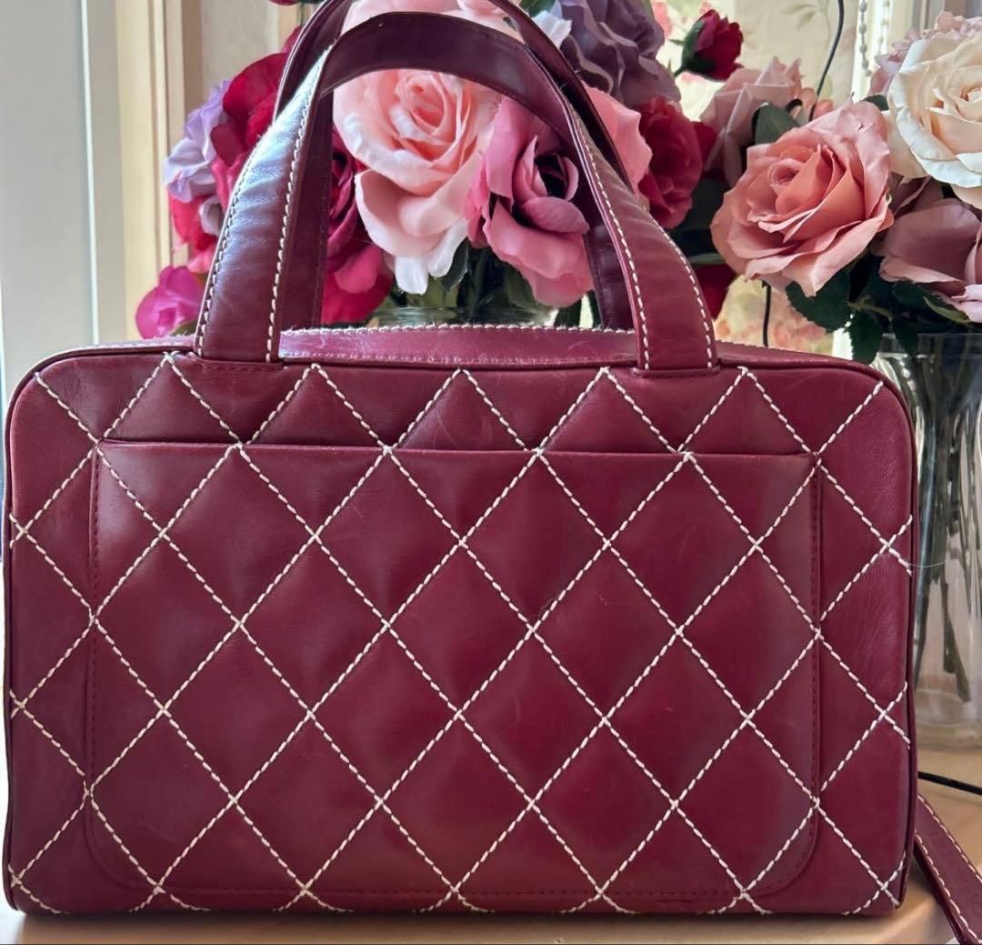 シャネル　ワイルドステッチ　ハンドバック