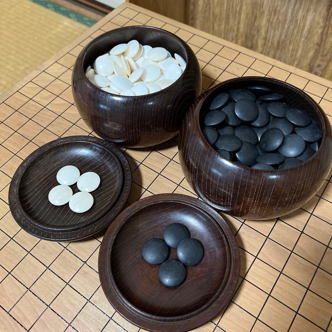囲碁セット　木製・貝石製