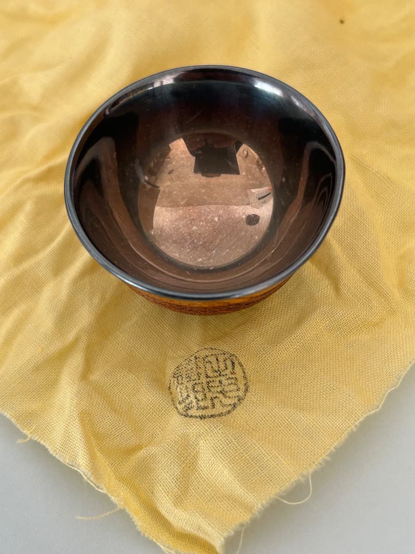 盃 (木地に純銀内張) 3客 打物師 鉄邦作