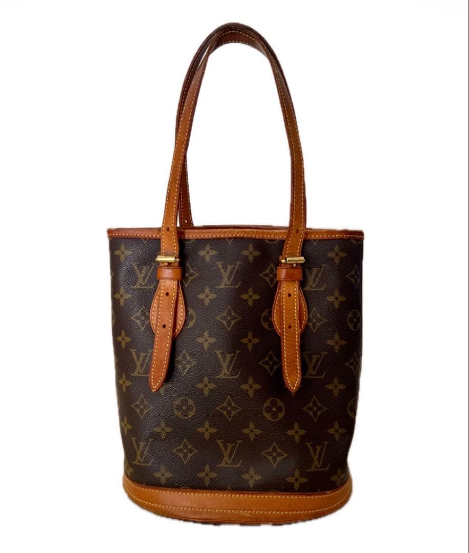 LOUIS VUITTON PM バケット ハンドバッグ ポーチ付 モノグラム