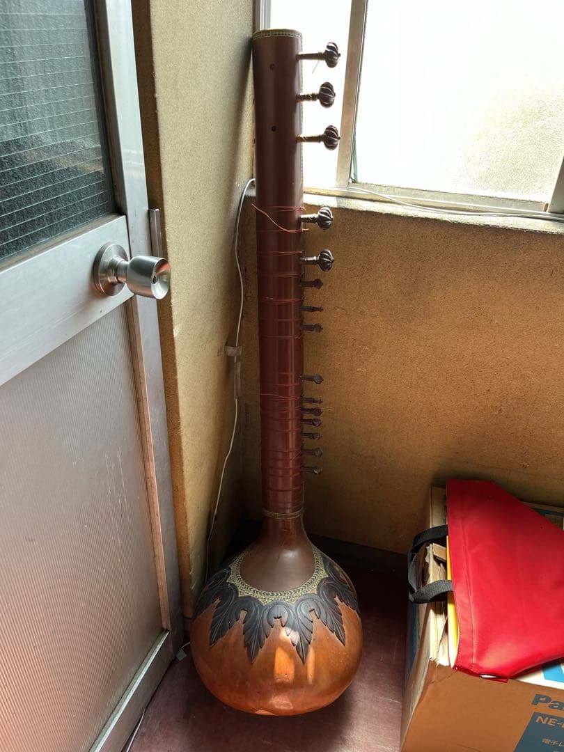 シタール 123cm 装飾的デザイン インテリアに