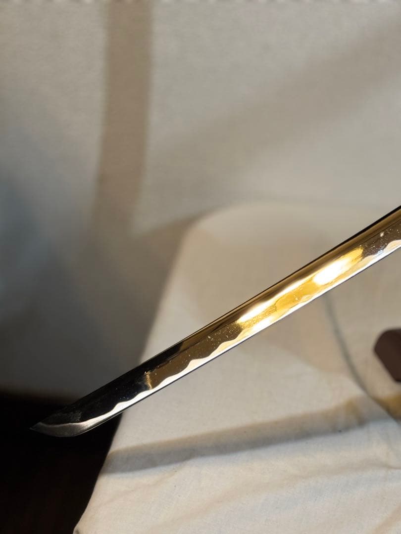 波紋模様の刀模造刀 美術刀 刀剣 武器 武具 小道具 コレクション インテリア