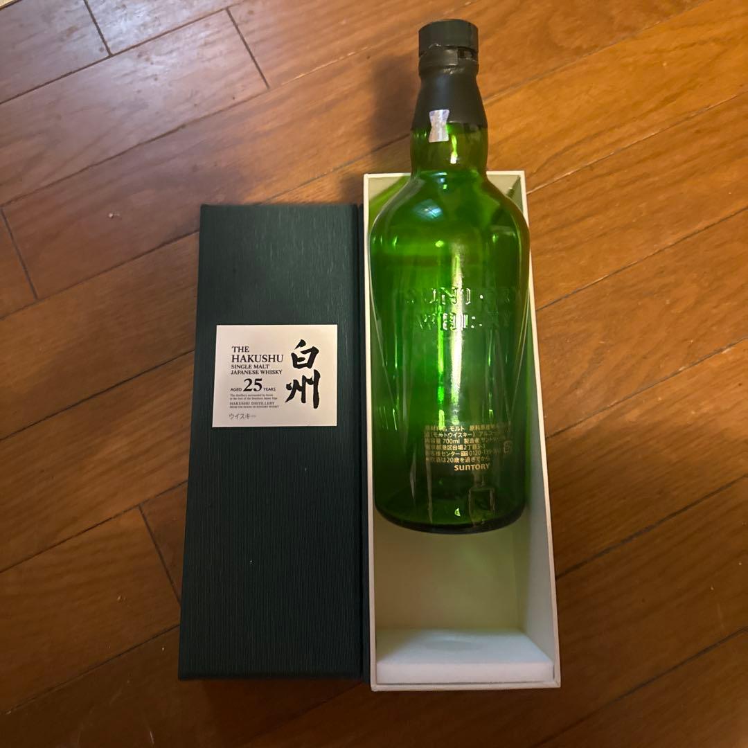 サントリー白州25年 空瓶 箱あり - メルカリ