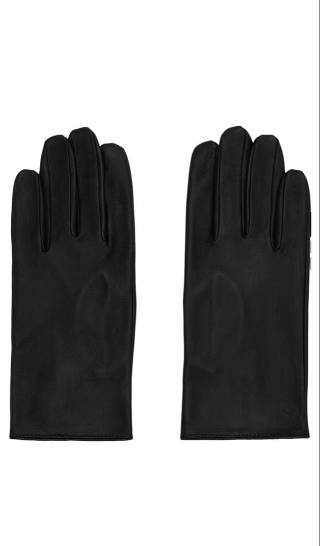 小物 ERNEST W. BAKER | LEATHER GLOVES Ernest W. Baker: Black Leather Buckle Gloves | SSENSE