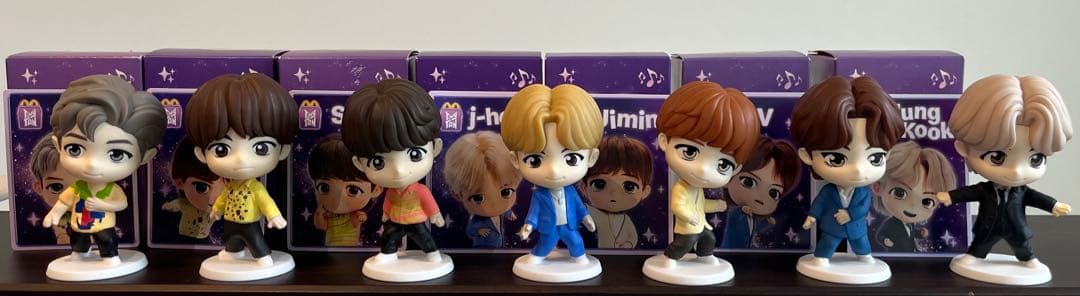 NYC現地購入BTS マクドナルド ハッピーセット フィギュア 7体コンプリート