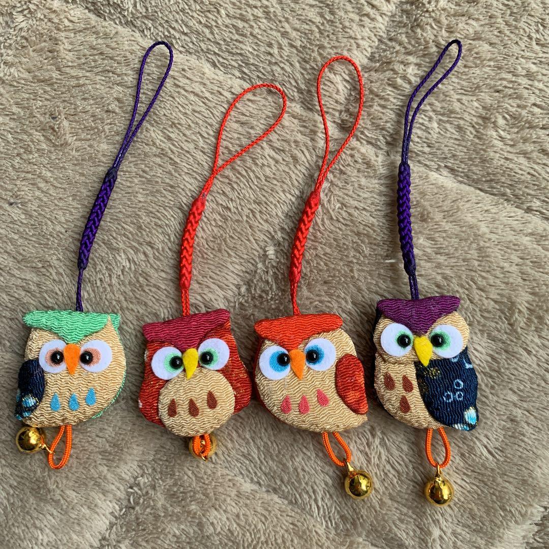 ふくろうのキーホルダー　ハンドメイド