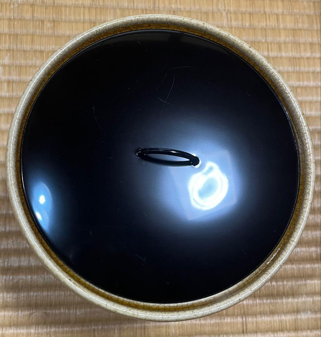 水指 『黄瀬戸 末広』『加藤景治作』『塗蓋』 共箱 茶道具 - メルカリ