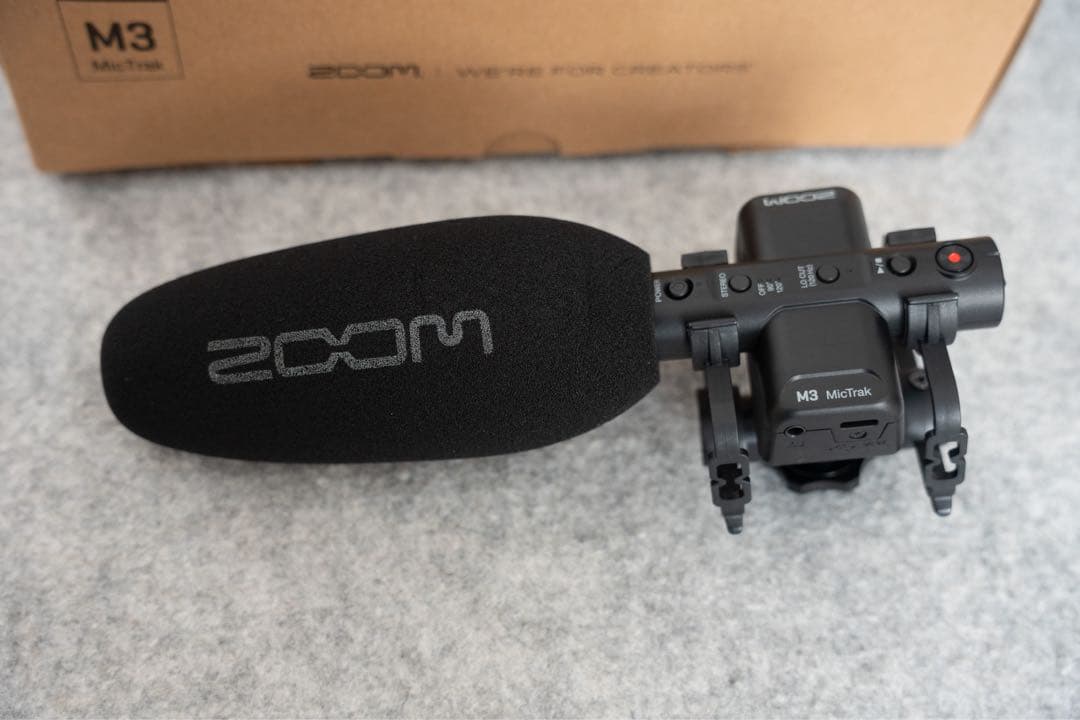 ★ほぼ新品★Zoom M3 マイク 強風防WSU-2 ケースセット