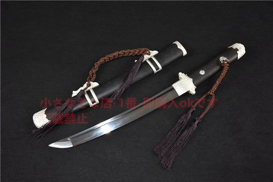 曲げ型簡装唐刀（短めの花梨木鞘）古兵器   武具　日本刀　模造刀 居合刀