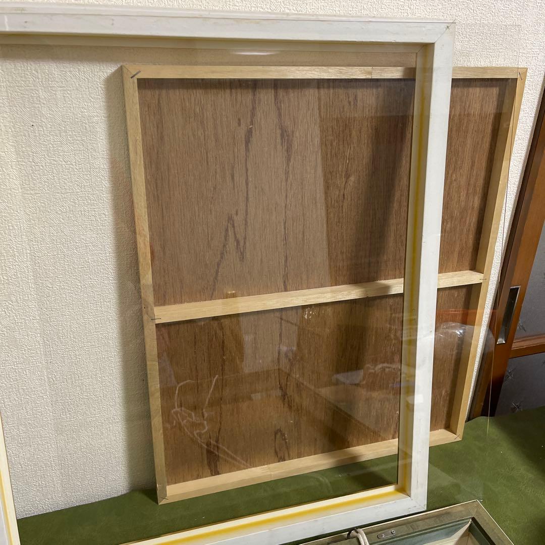 額縁 額 大型 水彩画 油彩 ガラス 木製F10サイズ？