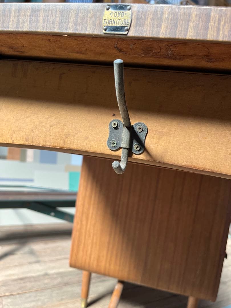 希少】引き出しが曲線になっている机 アンティーク レトロ