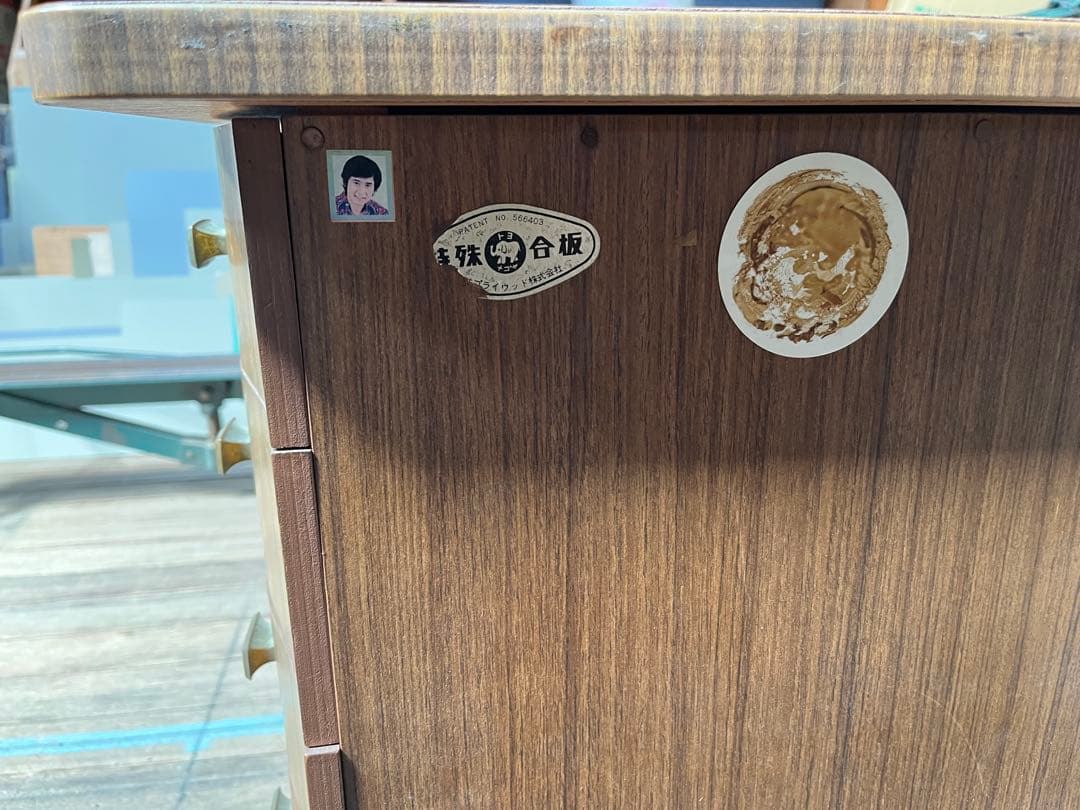 希少】引き出しが曲線になっている机 アンティーク レトロ